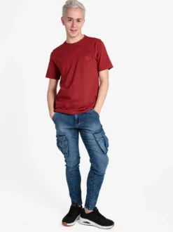 Coveri Collection T-shirt girocollo da uomo in cotone piquet