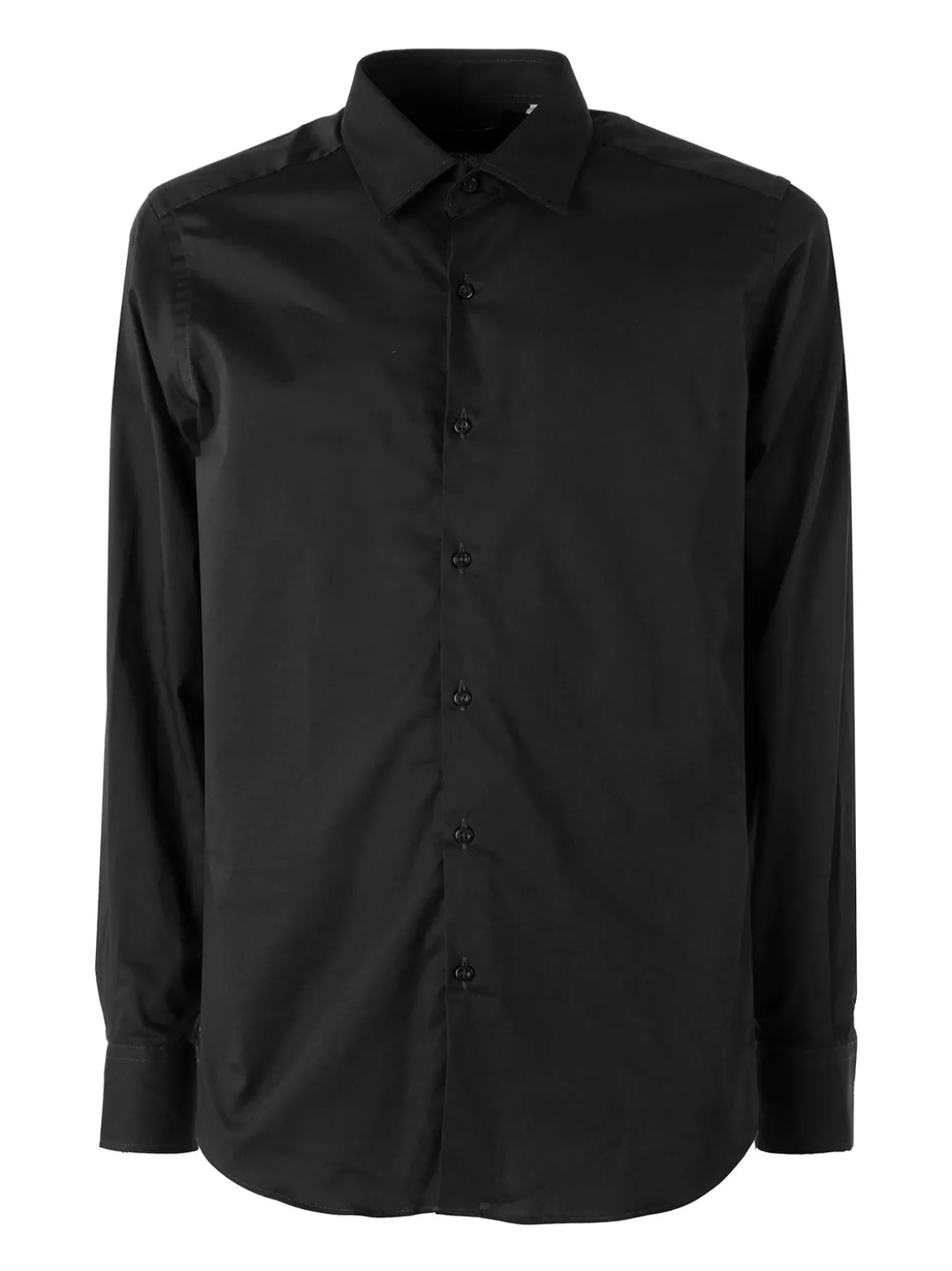Coveri Moving Camicia da uomo slim fit in cotone a maniche lunghe - nero