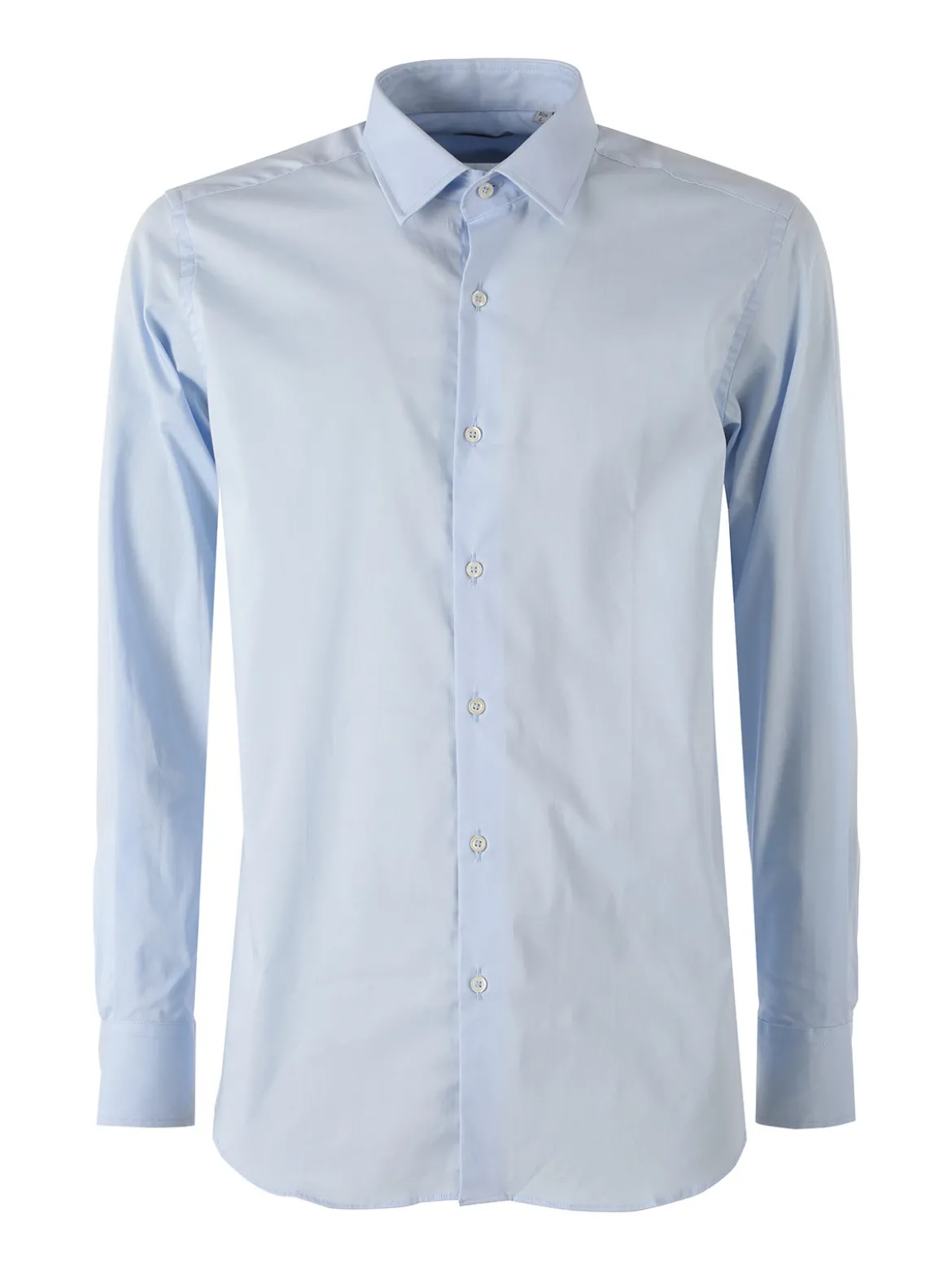Coveri Moving Camicia da uomo slim fit in cotone a maniche lunghe - azzurro