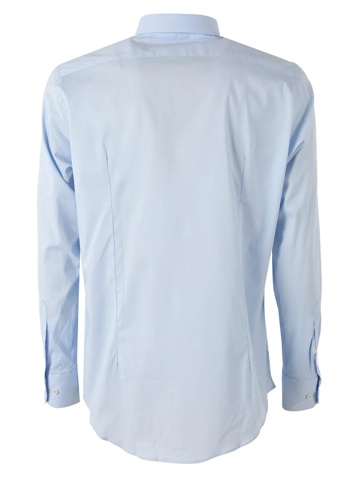 Coveri Moving Camicia da uomo slim fit in cotone a maniche lunghe - azzurro