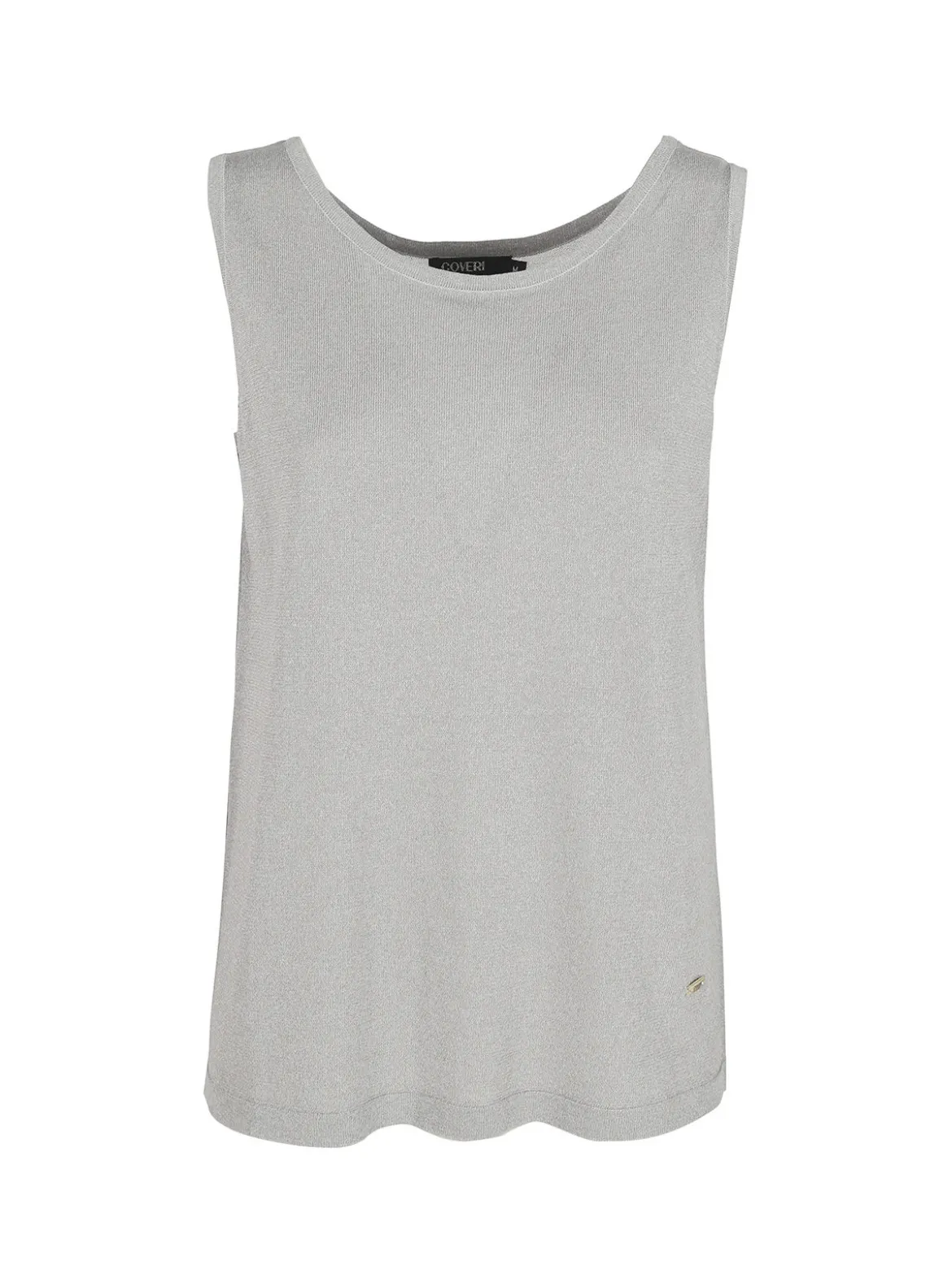 Coveri Moving Canotta donna in lurex con scollo tondo