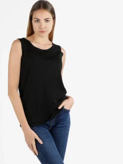 Coveri Moving Canotta donna in lurex con scollo tondo