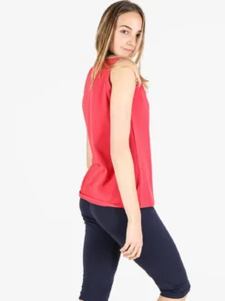 Coveri Moving Canotta girocollo da donna in cotone - rosso