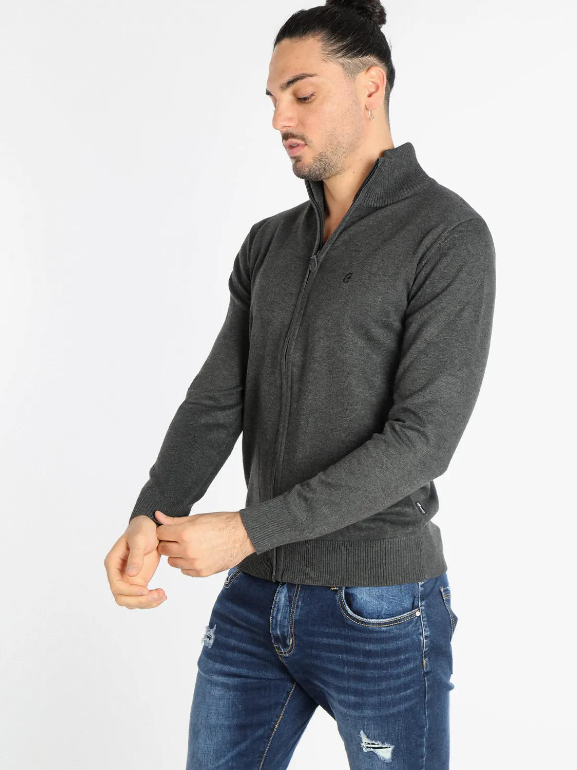 Coveri Moving Cardigan uomo in maglia con zip