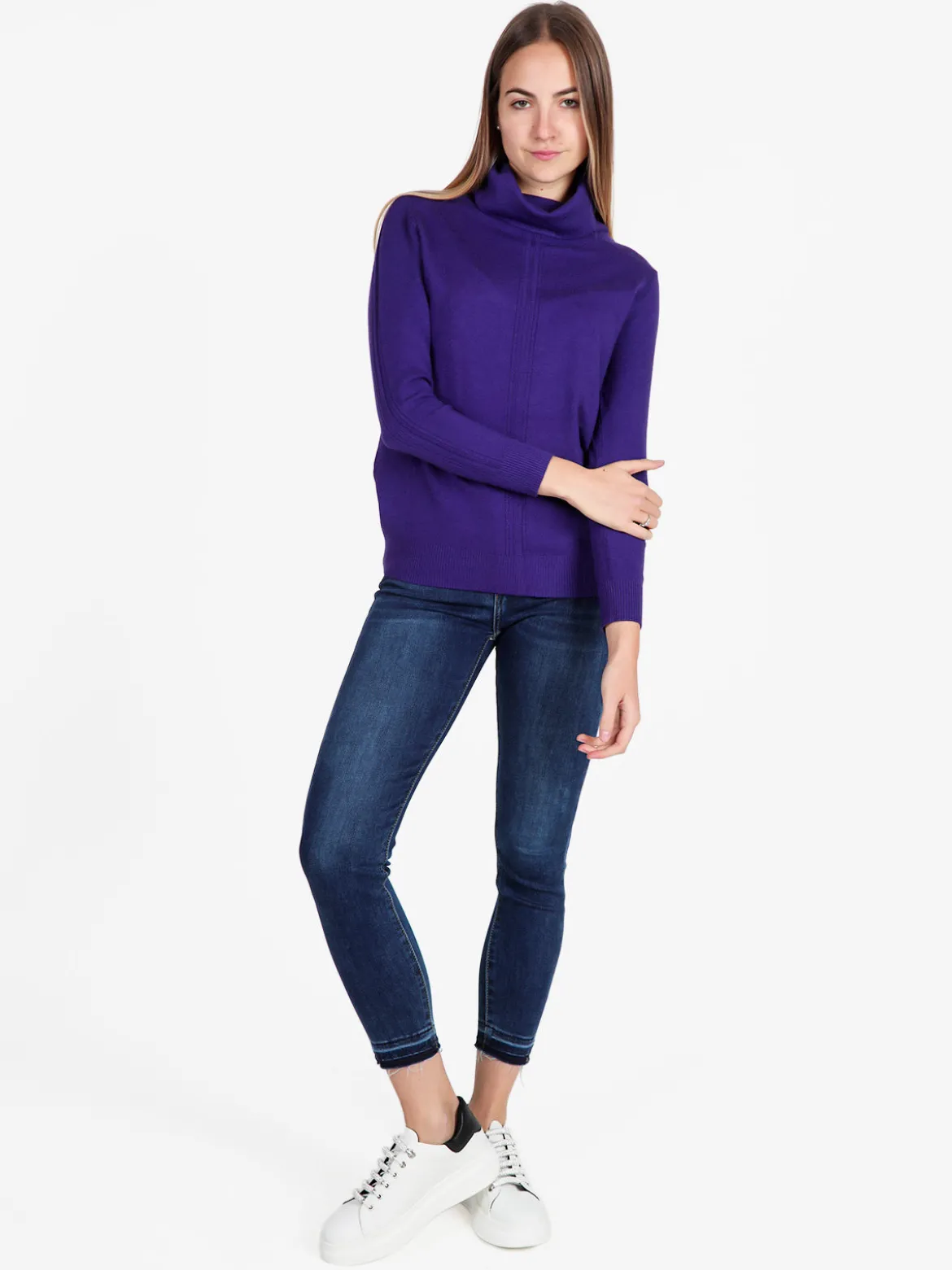 Coveri Moving Dolcevita donna in maglia tinta unita