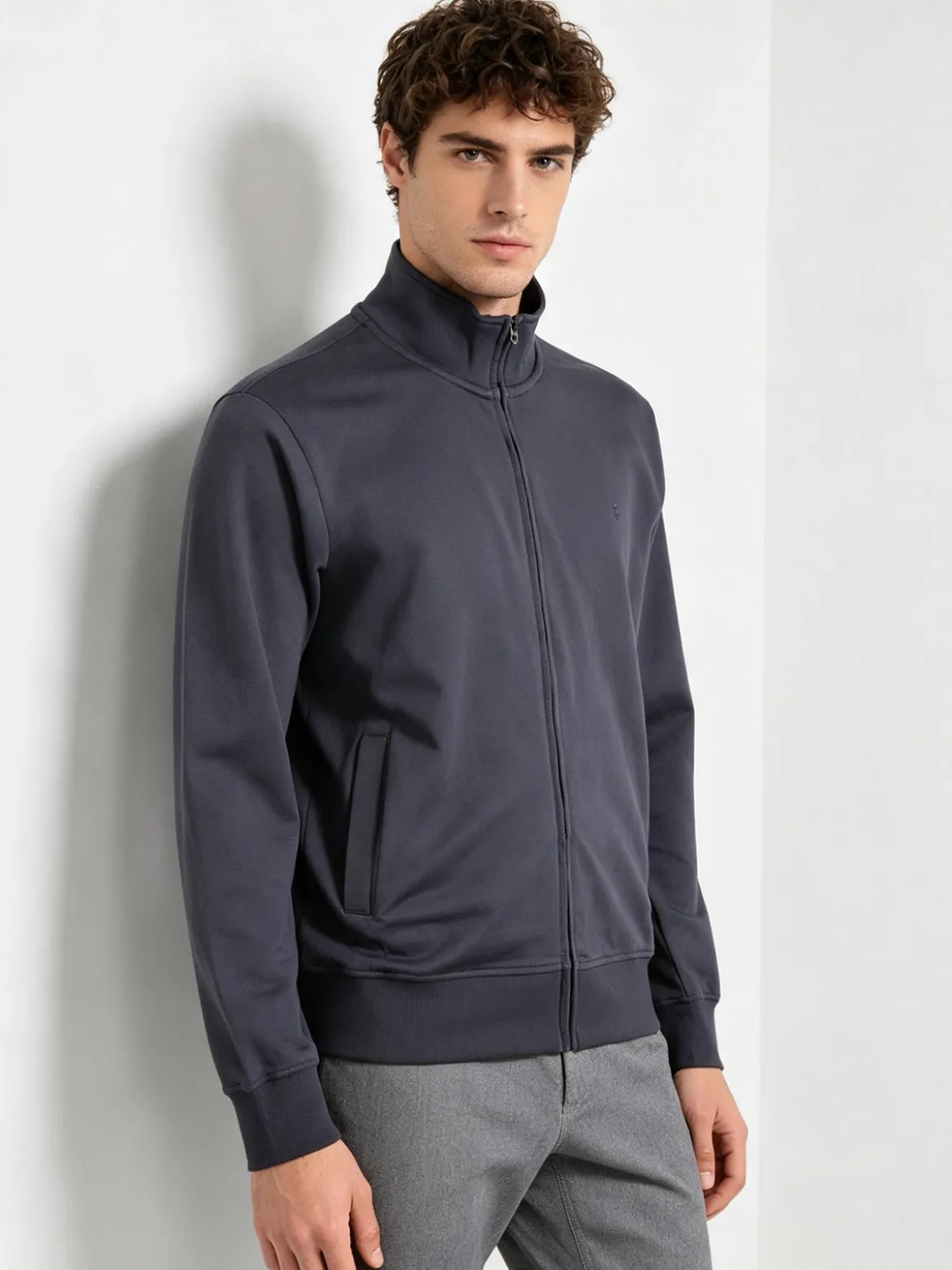 Coveri Moving Felpa da uomo in cotone con zip