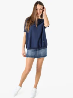 Coveri Moving Maglia donna a maniche corte - blu