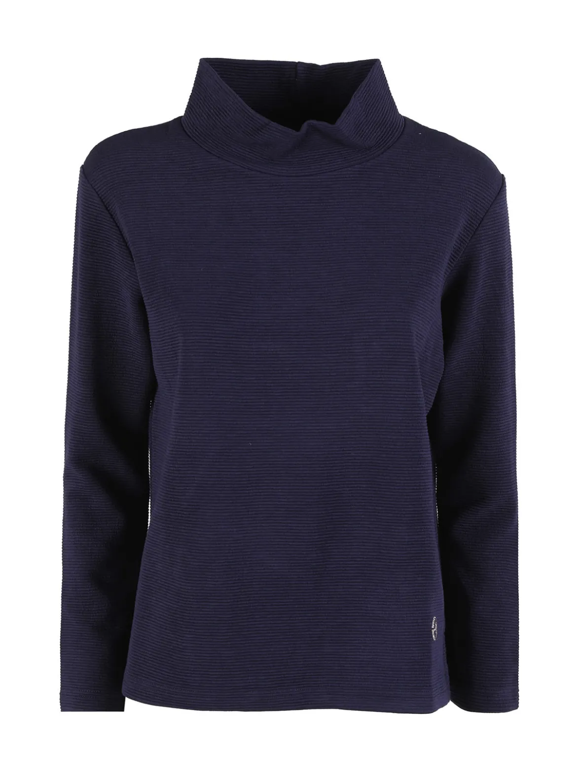 Coveri Moving Maglia donna a maniche lunghe accollata - blu scuro