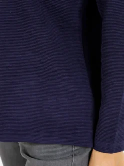 Coveri Moving Maglia donna a maniche lunghe accollata - blu scuro