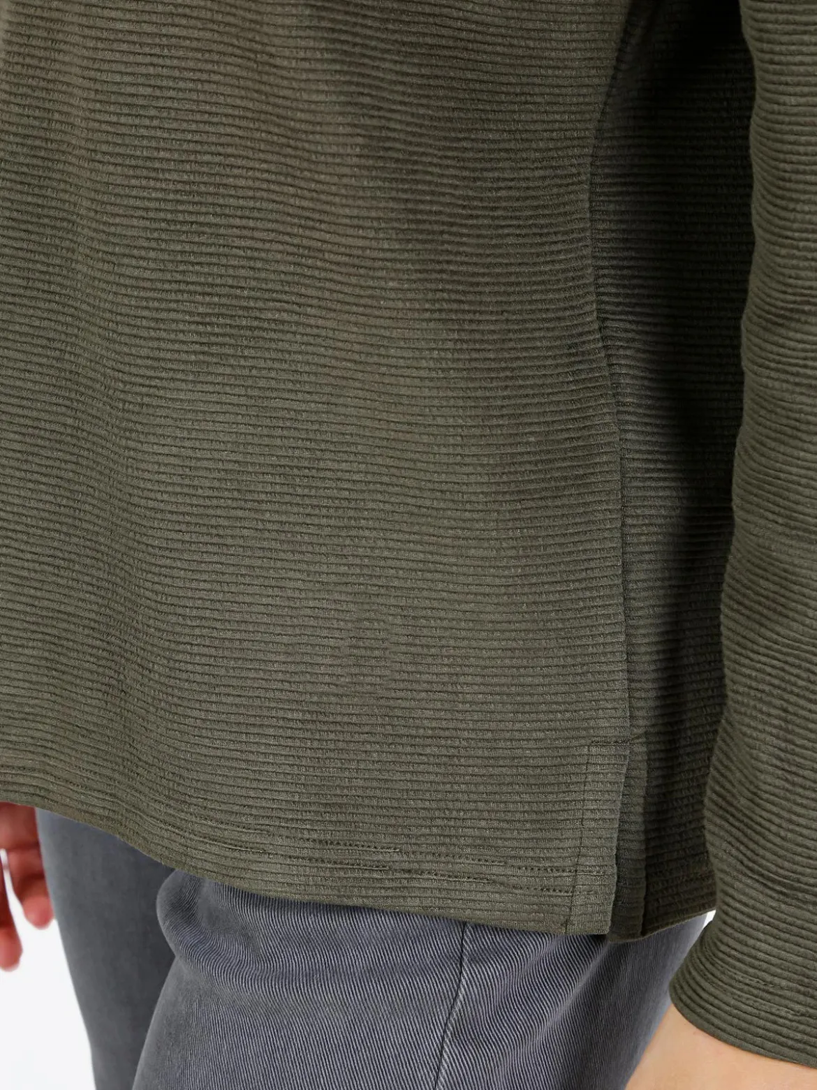 Coveri Moving Maglia donna a maniche lunghe accollata - militare