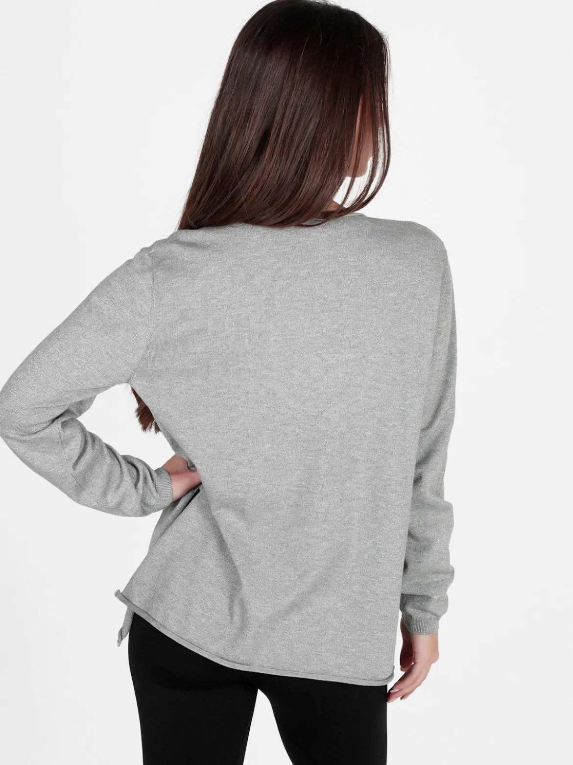 Coveri Moving Maglia donna in lurex con spacchi laterali