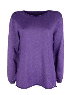 Coveri Moving Maglia donna in lurex con spacchi laterali