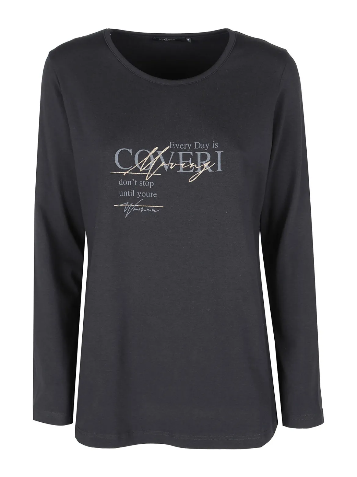 Coveri Moving Maglia girocollo da donna con stampa scritta