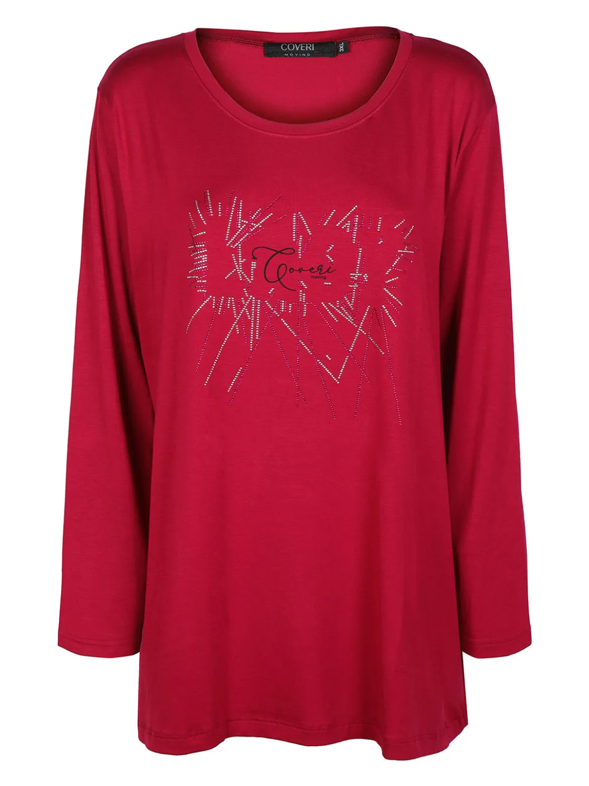 Coveri Moving Maxi maglia donna con strass taglie forti