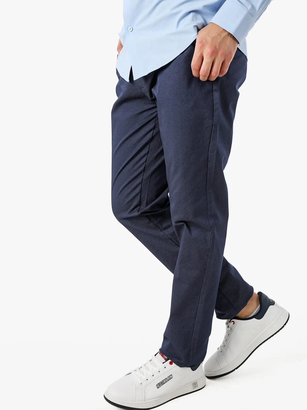 Coveri Moving Pantaloni casual da uomo a vita bassa - blu scuro