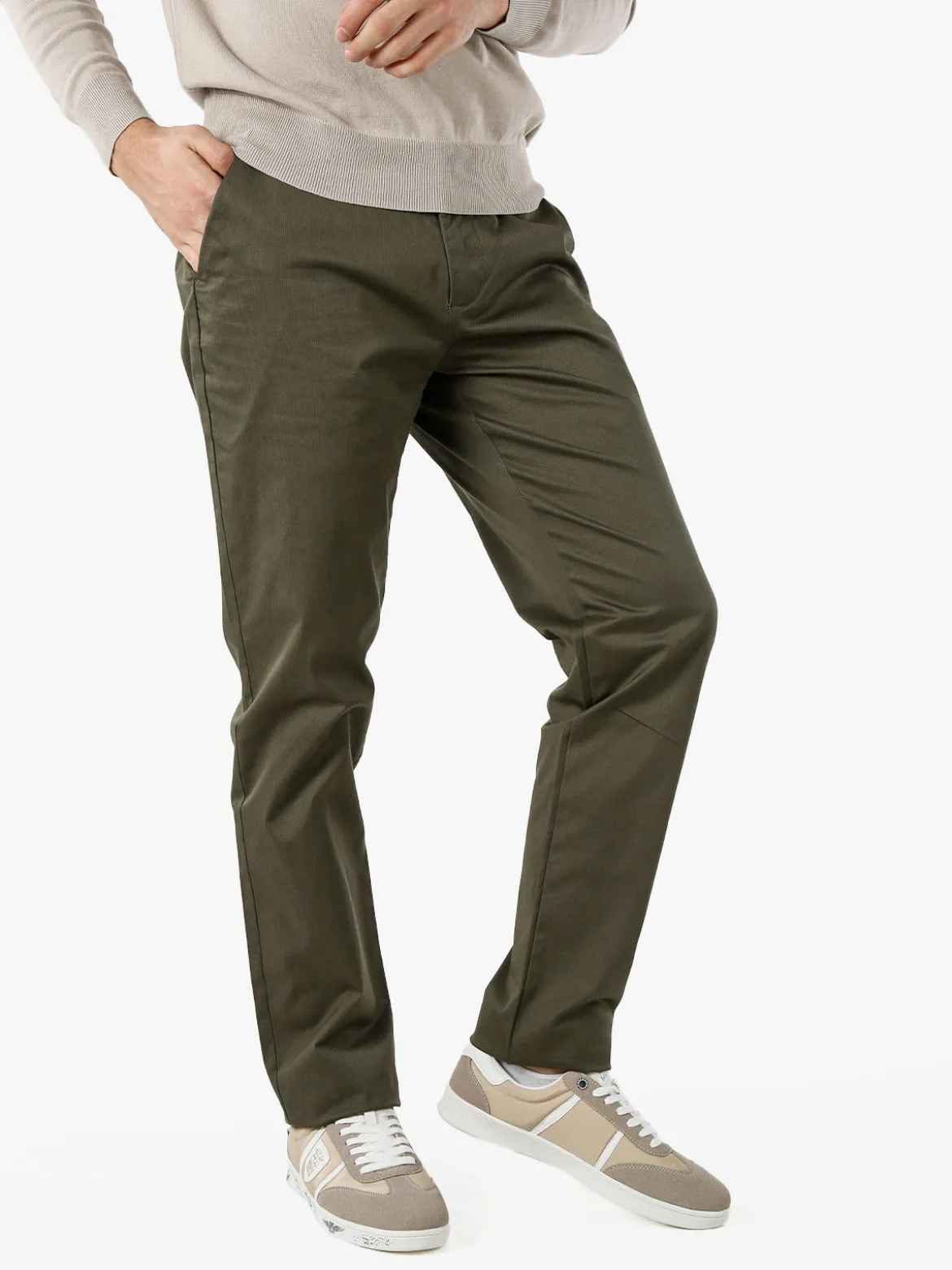 Coveri Moving Pantaloni casual da uomo a vita bassa - militare