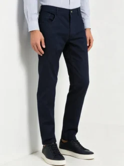 Coveri Moving Pantaloni casual da uomo in cotone - blu scuro