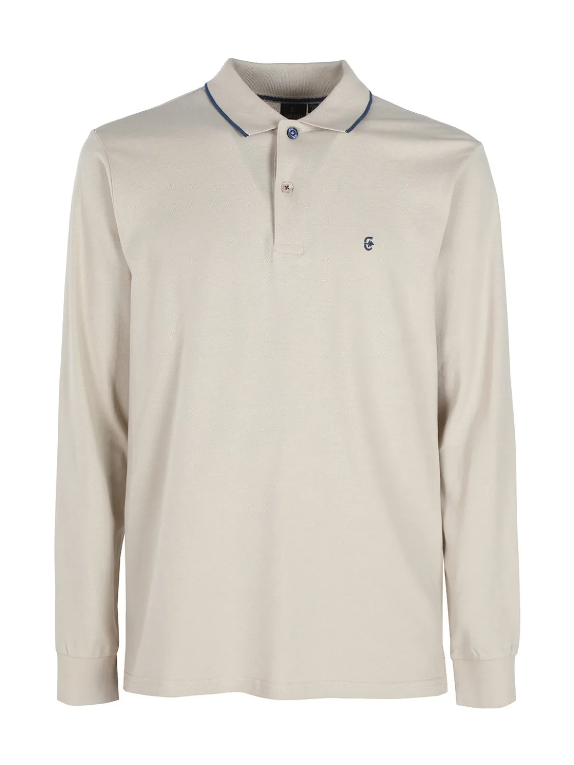 Coveri Moving Polo da uomo a maniche lunghe in cotone