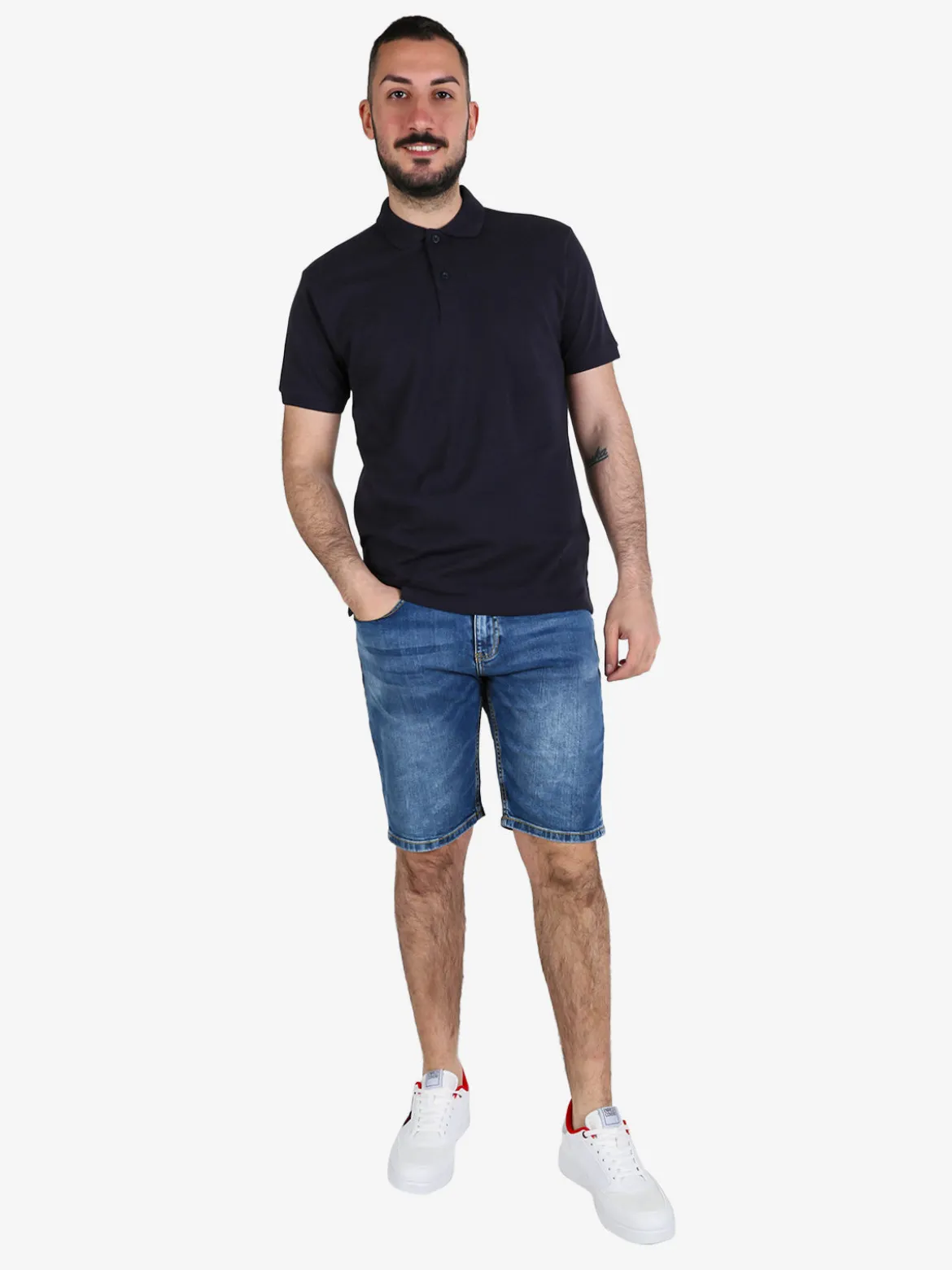 Coveri Moving Polo da uomo in cotone a maniche corte