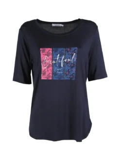 Coveri Moving T-shirt da donna con stampa e strass