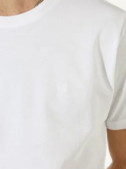 Coveri Moving T-shirt da uomo girocollo in cotone - bianco