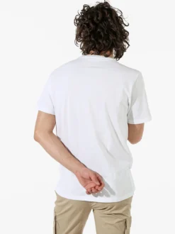 Coveri Moving T-shirt da uomo girocollo in cotone - bianco