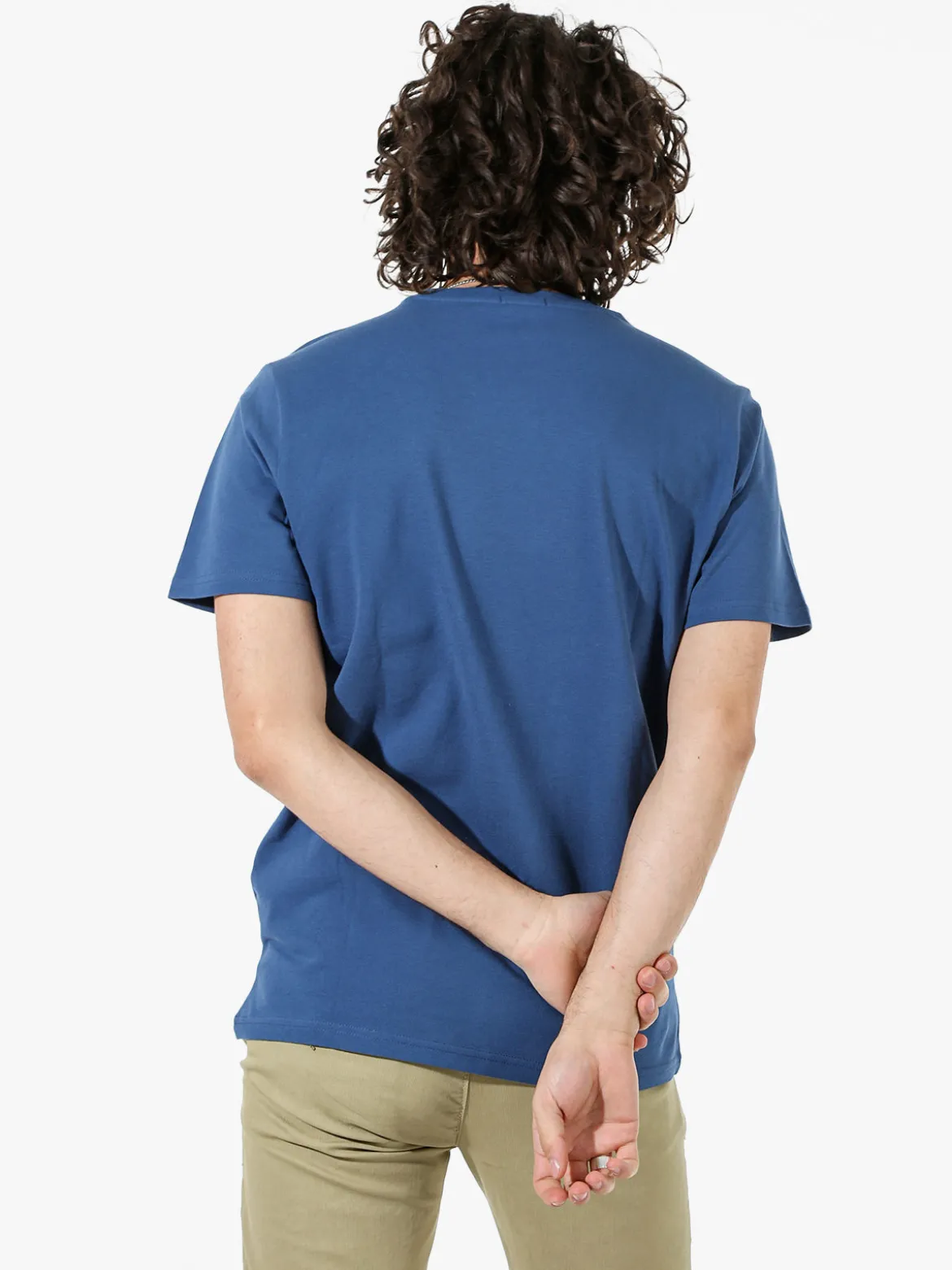 Coveri Moving T-shirt da uomo girocollo in cotone - blu