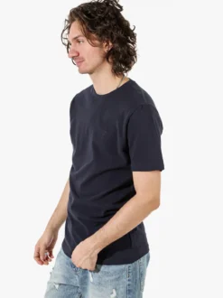 Coveri Moving T-shirt da uomo girocollo in cotone - blu scuro