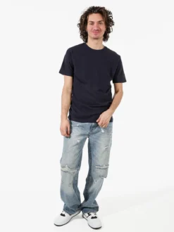 Coveri Moving T-shirt da uomo girocollo in cotone - blu scuro