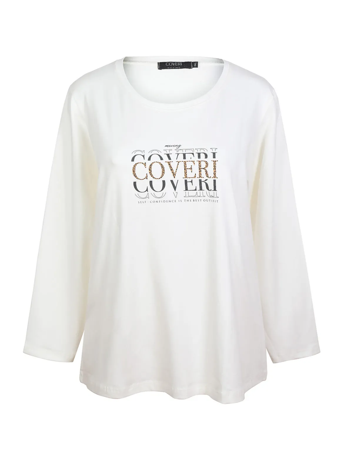 Coveri Moving T-shirt donna maniche lunghe taglie forti