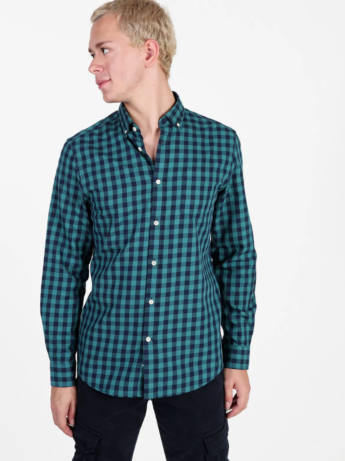 Coveri Viale Morin Camicia uomo a quadri in cotone a maniche lunghe