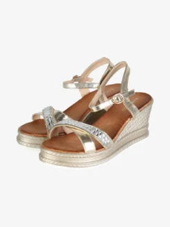 Dame Rose Sandali donna con zeppa e strass