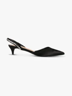 Dame Rose slingback da donna in raso con cinturino gioiello
