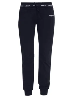 Dance Pantaloni donna sportivi con coulisse e polsini - blu scuro