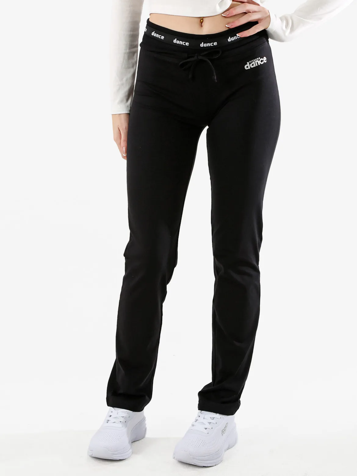 Dance Pantaloni sportivi da donna con coulisse in vita - nero