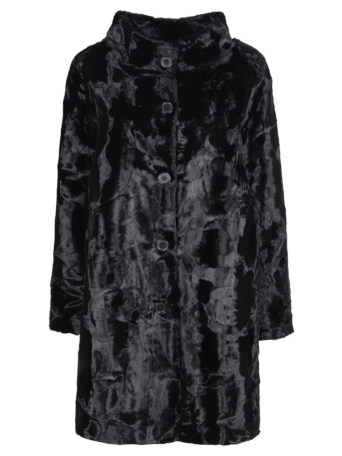 Daystar Cappotto lungo da donna in pelliccia sintetica