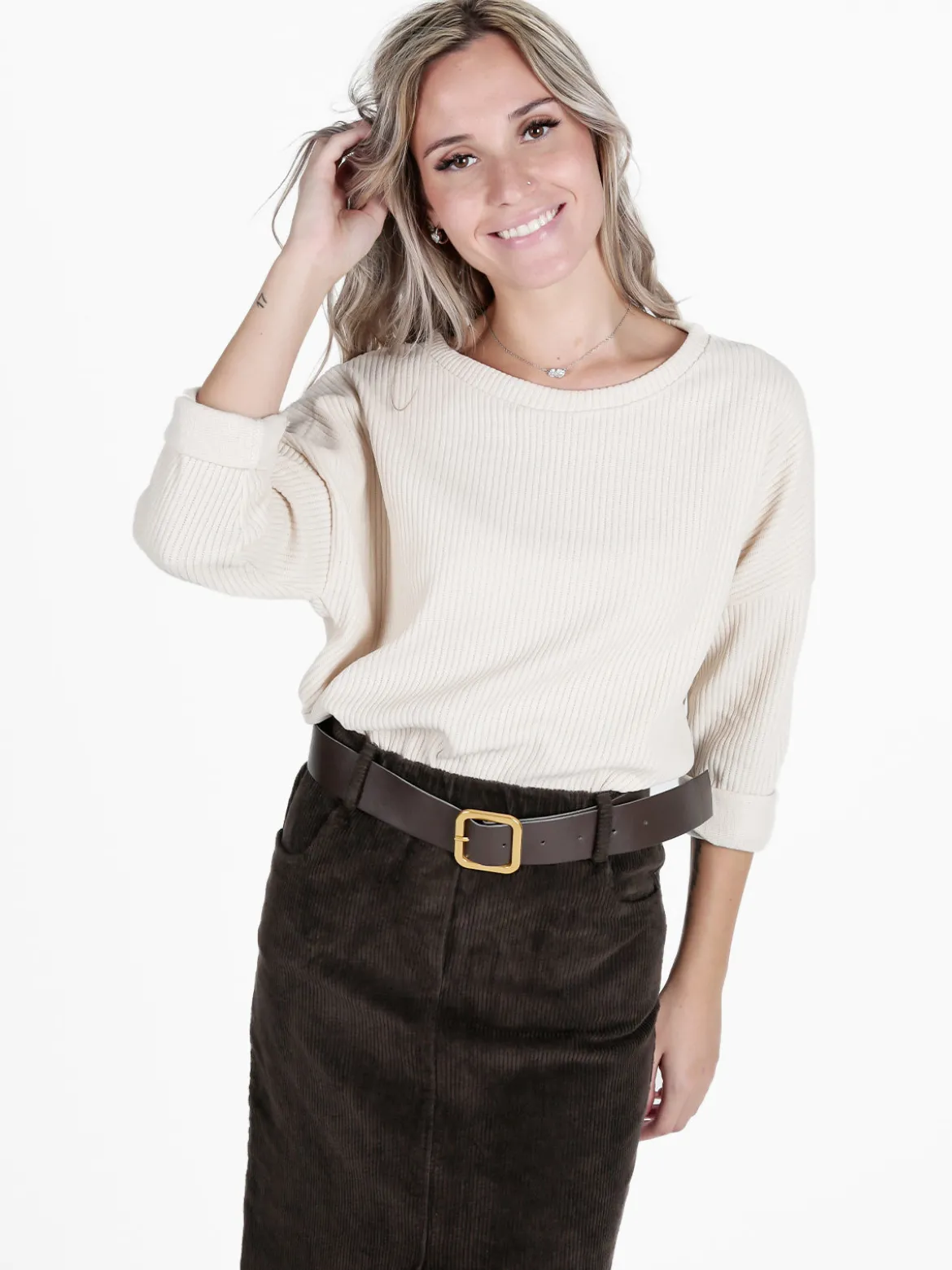 Daystar Maglia donna pesante a costine