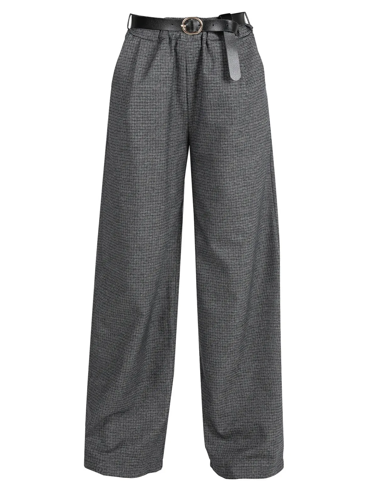 Daystar Pantaloni donna quadrettati a gamba larga