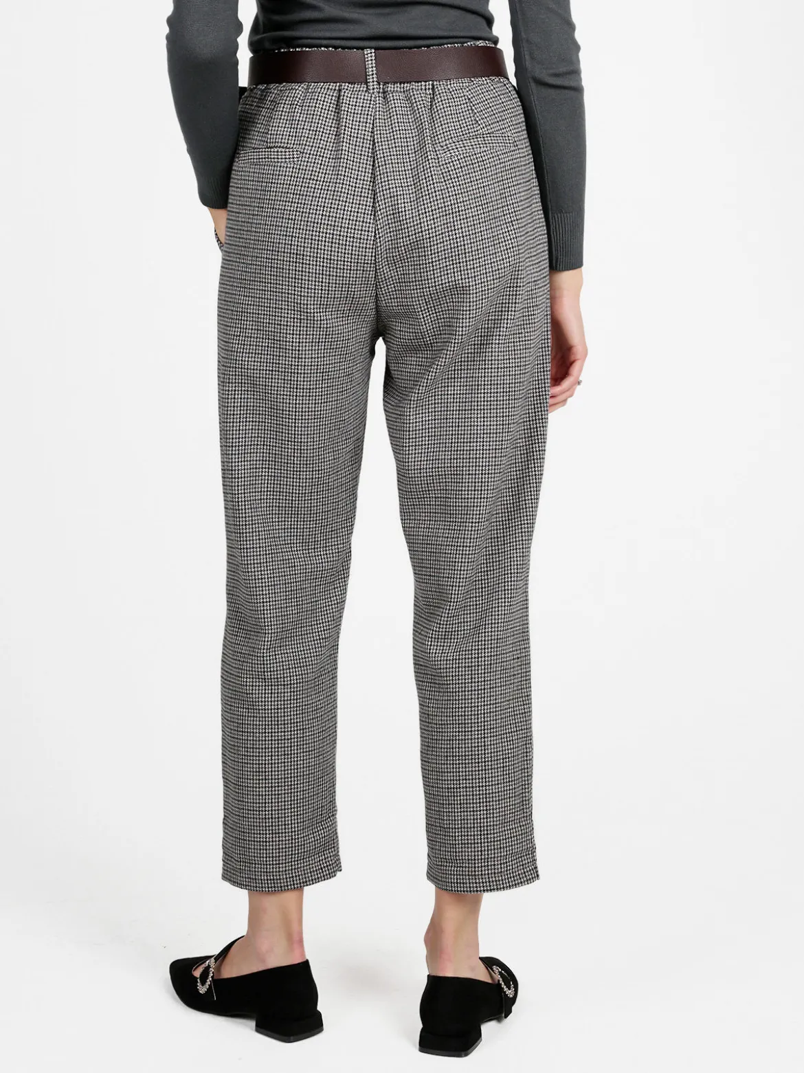 Daystar Pantaloni scozzesi da donna con cintura