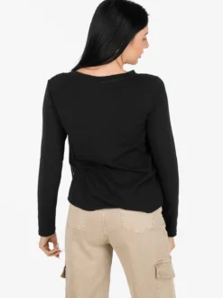 Daystar T-shirt donna a maniche lughe con scollo V