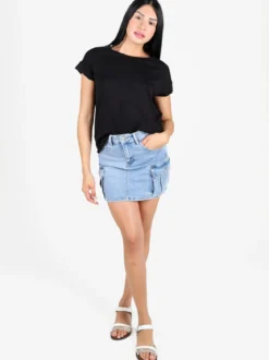 Daystar T-shirt donna elasticizzata con cuciture taglio laser