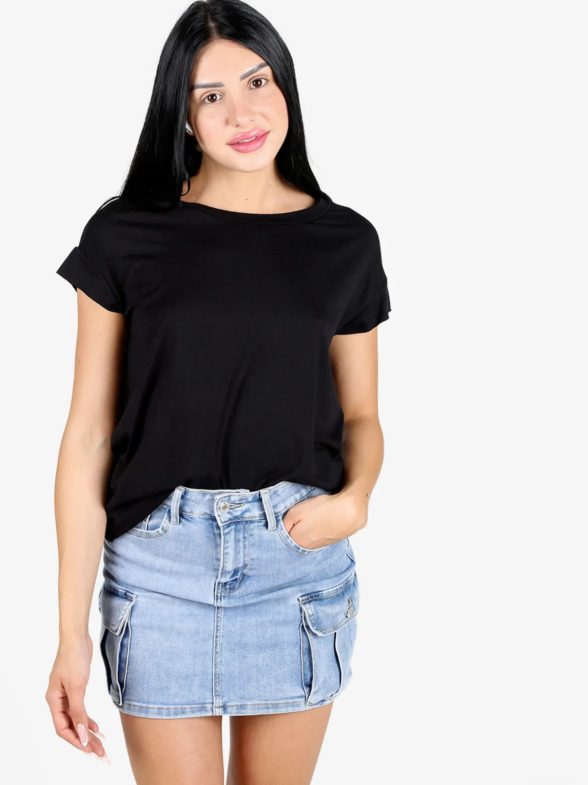 Daystar T-shirt donna elasticizzata con cuciture taglio laser