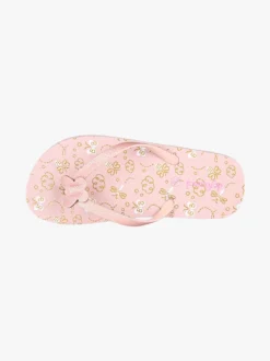 De Fonseca Infradito mare da bambina in gomma con glitter - rosa