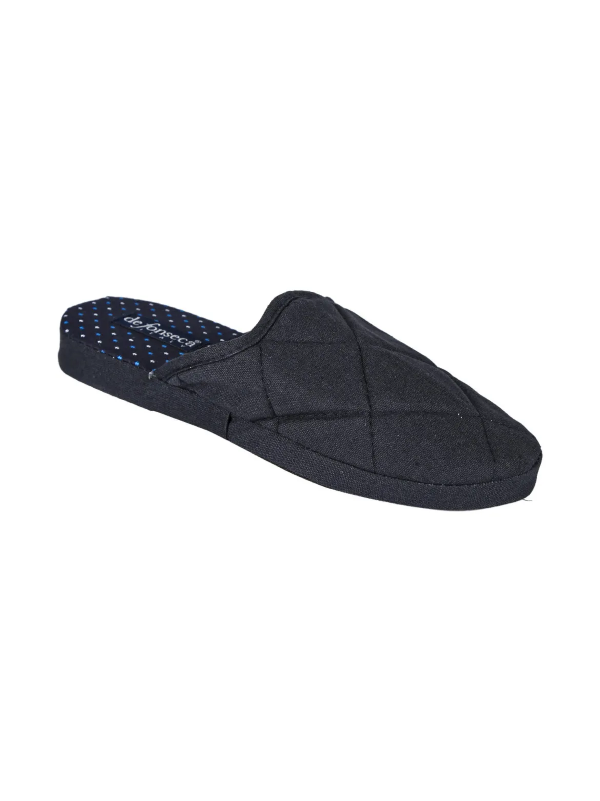 De Fonseca Pantofole da uomo in tessuto - blu scuro