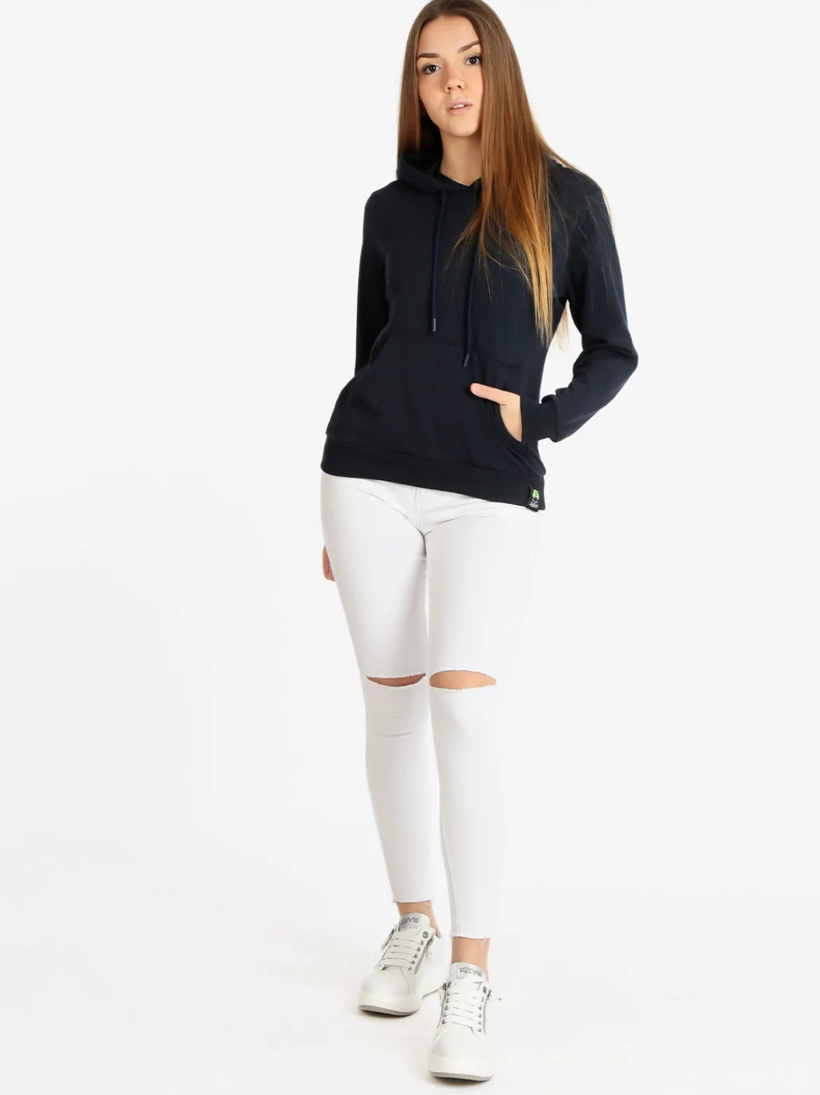 Dekuba Felpa leggera donna con cappuccio