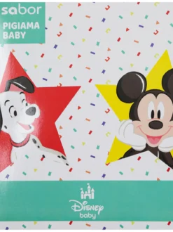 Disney Baby Pigiama da neonato in cotone con stampe Topolino - bianco