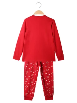Disney Lilo & Stitch Pigiama natalizio da bambina in cotone - rosso