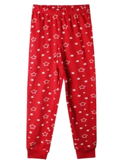 Disney Lilo & Stitch Pigiama natalizio da bambina in cotone - rosso