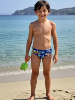 Disney Lilo & Stitch Slip da mare da bambino con stampa - blu