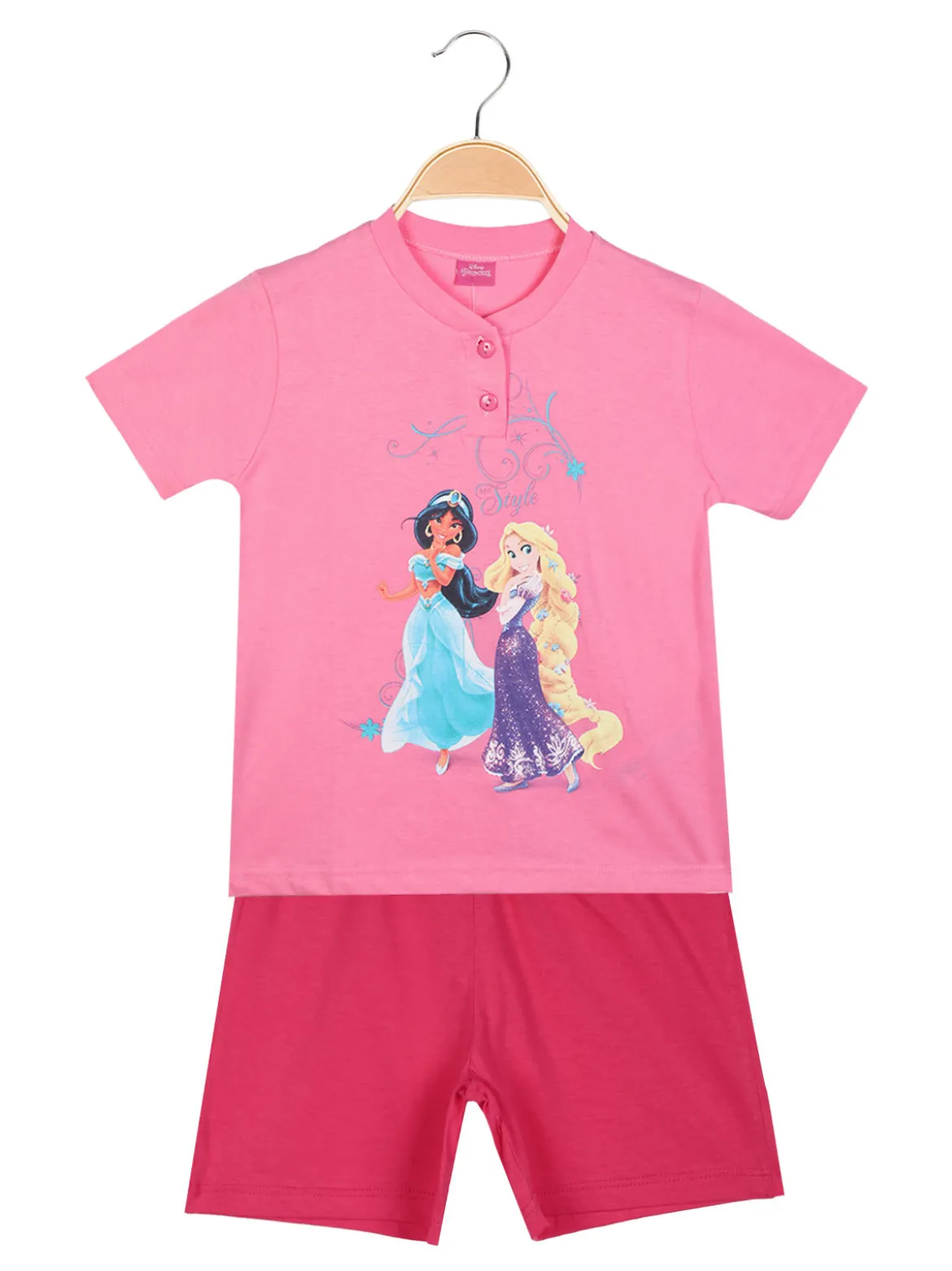 Disney Princess Completo corto da bambina in cotone